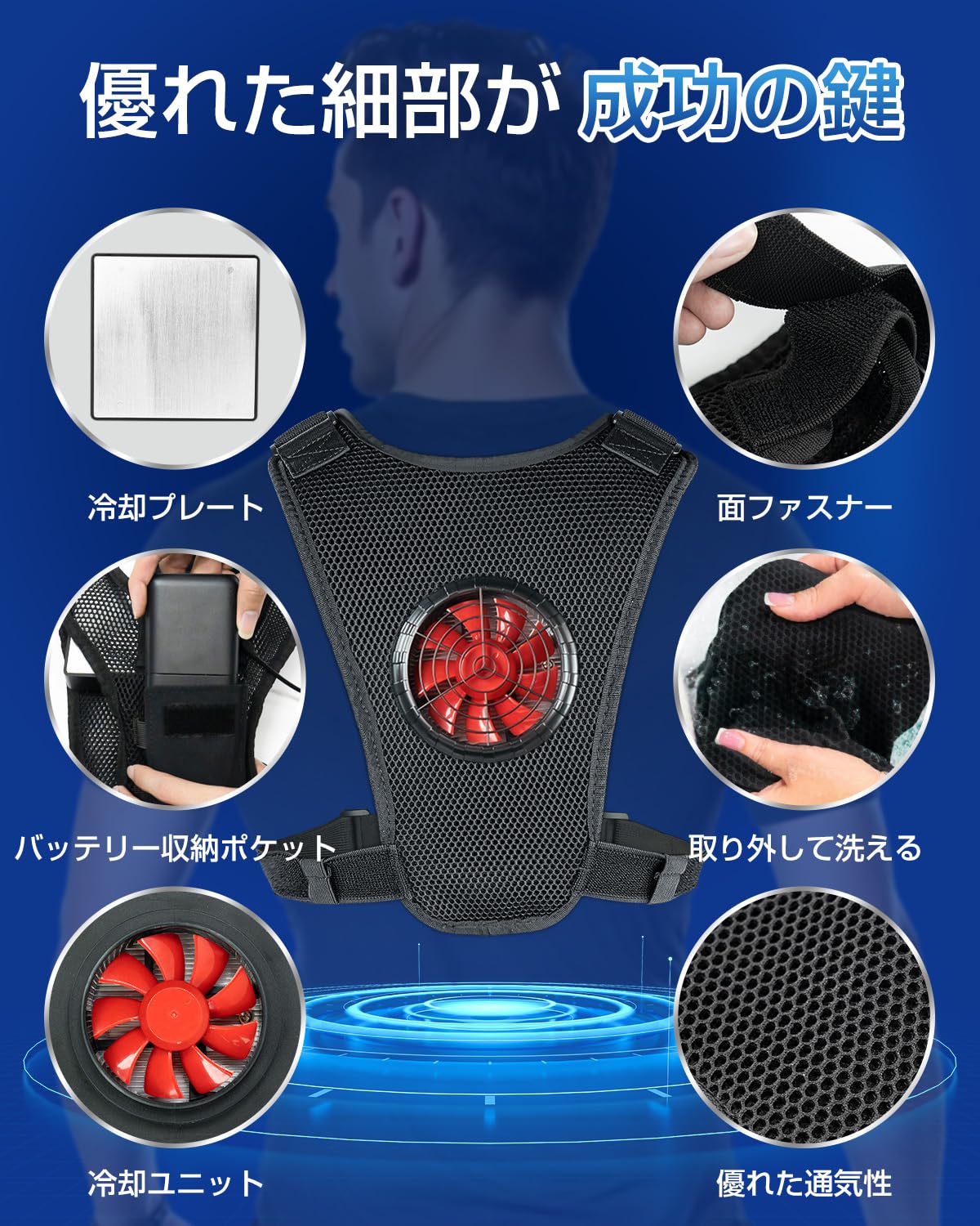 冷却ベスト ペルチェ素子式 バッテリーセット 冷却服 -28℃瞬間冷却 強弱モード 静音&軽量 ペルチェベスト ワークマン 空調ウェアと併用可 フリーサイズ 男女兼用 熱中症対策 工事現場 冷却ベスト ペルチェ素子式 バッテリーセット 冷却服 -28℃瞬間冷却 強弱モード 静音&軽量 ペルチェベスト ワークマン 空調ウェアと併用可 フリーサイズ 男女兼用 熱中症対策 工事現場