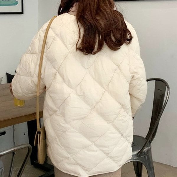 ノーカラー キルティング キルティング レディース ショートダウン ジャンパー 冬 ジャケット デイリー ノーカラー キルティング キルティング レディース ショートダウン ジャンパー 冬 ジャケット デイリー
