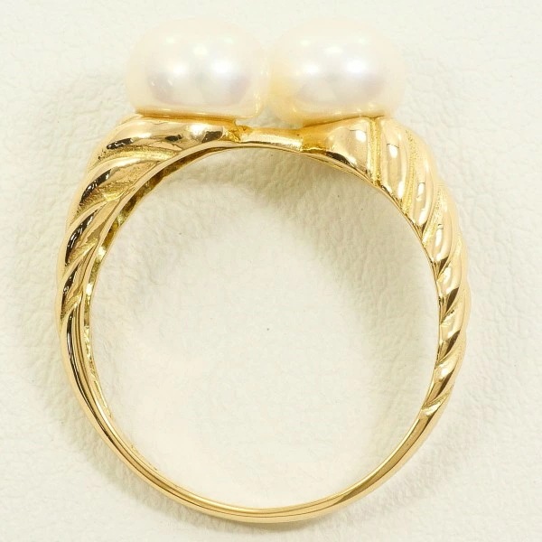 K18 18金 YG リング 13号 パール(真珠) 約7mm 【中古】 K18 18金 YG リング 13号 パール(真珠) 約7mm 【中古】