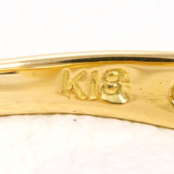 K18 18金 YG リング 13号 パール(真珠) 約7mm 【中古】 K18 18金 YG リング 13号 パール(真珠) 約7mm 【中古】