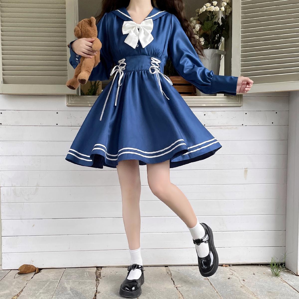 全2カラー カラーロリィタワンピース レディース ゆめかわいい 量産型 地雷系 ロリータ ロリィタ 可愛い かわいい ワンピース 長袖 全2カラー カラーロリィタワンピース レディース ゆめかわいい 量産型 地雷系 ロリータ ロリィタ 可愛い かわいい ワンピース 長袖