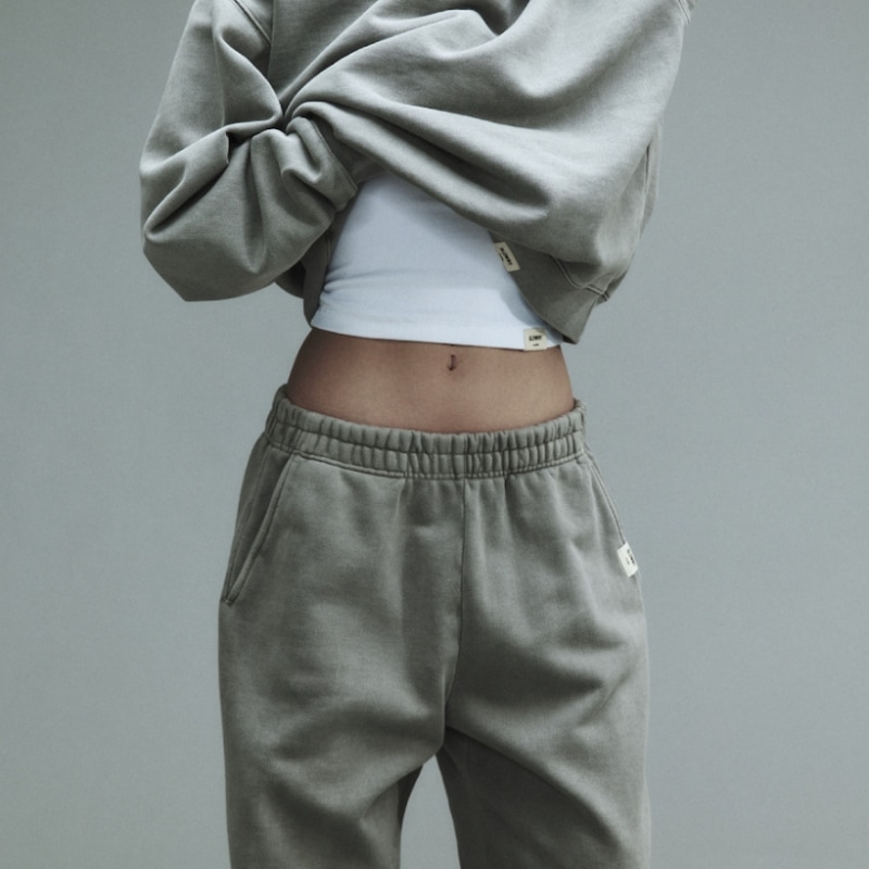 GLOWNY G クラシックスウェットパンツ (グレー)