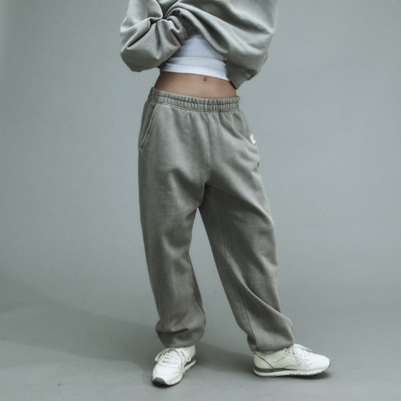 GLOWNY G クラシックスウェットパンツ (グレー)