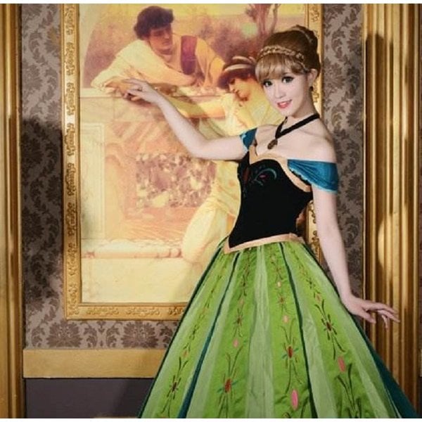 アナ コスプレ衣装 ドレス アナ ドレス 子供 プリンセス コスプレ 衣装 可愛いハートの