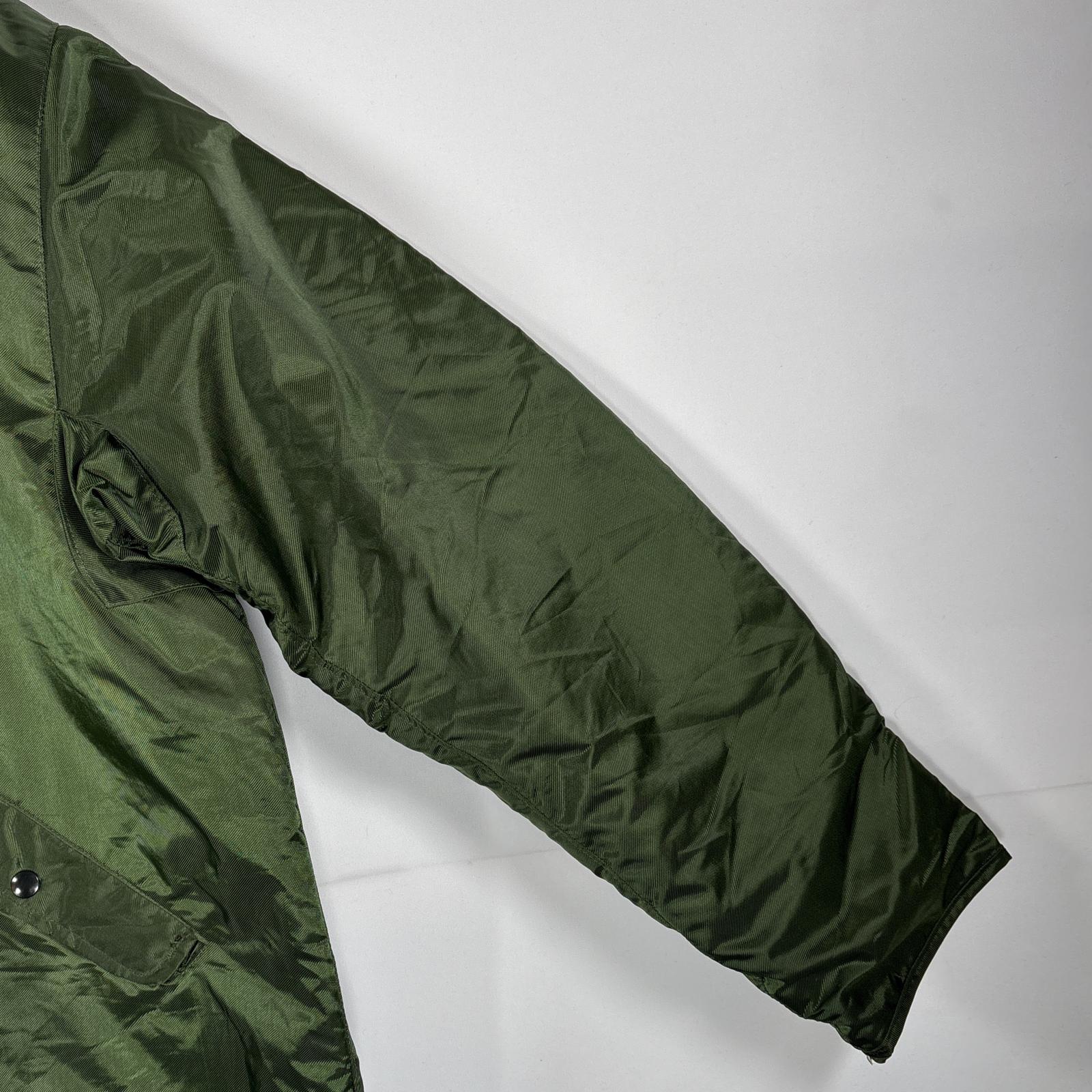 古着 80s/80年代 ヴィンテージ ミリタリージャケット デッキジャケット スコービルジッパー ステンシル入り XL グリーン系 メンズ