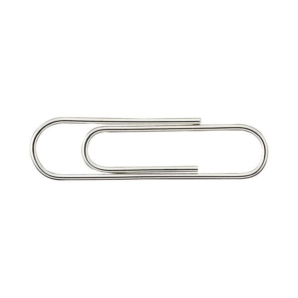 （まとめ）TANOSEE ゼムクリップ 大 28mm シルバー 1箱（100本） [x300セット]