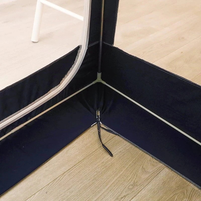 プライバシー蚊帳 かや ファッ ベッドテント 学生寮 プライバシーテント 遮光 ブラケット付き 蚊帳