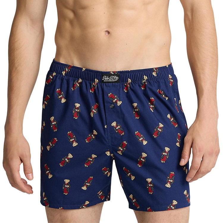 PRINTED WOVEN ボクサーショーツ [フォール・ロイヤル/フォール・モーニング・ローブ・ベア]【R3B2RL-ABSV】