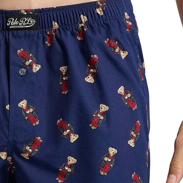 PRINTED WOVEN ボクサーショーツ [フォール・ロイヤル/フォール・モーニング・ローブ・ベア]【R3B2RL-ABSV】