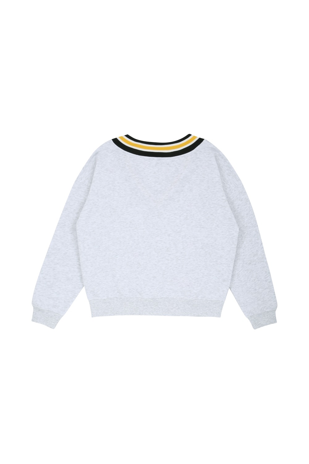 오트밀 브이넥 맨투맨 오트밀 브이넥 맨투맨