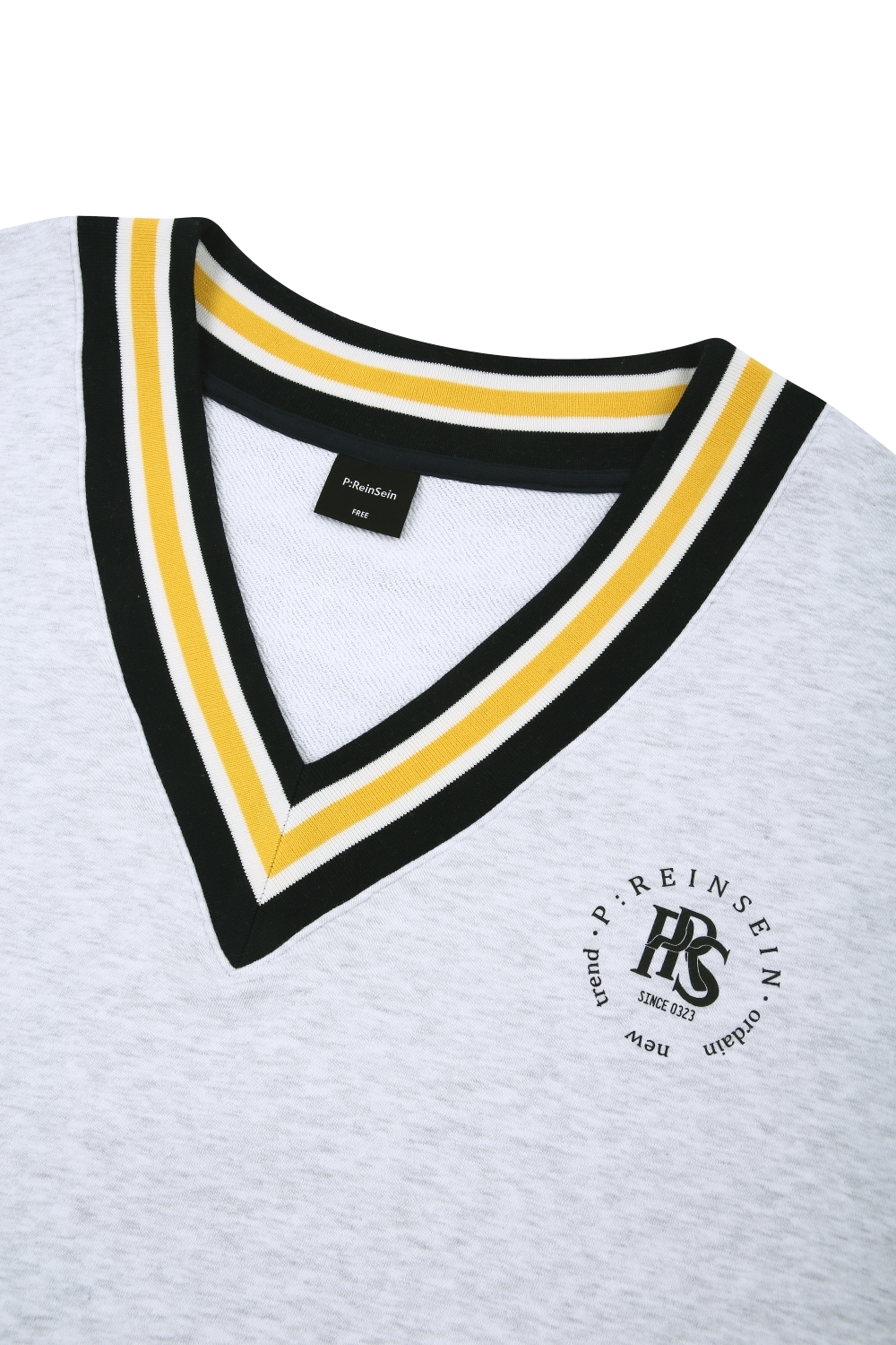 오트밀 브이넥 맨투맨 오트밀 브이넥 맨투맨