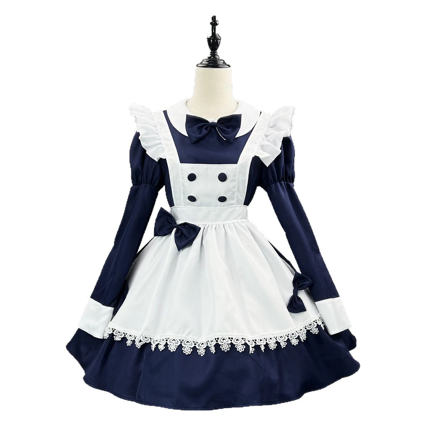 【2025新作】2025新作ハロウィーン衣装アニメ黒と白長いタイプ執事スカートメイドカフェ作業服 【2025新作】2025新作ハロウィーン衣装アニメ黒と白長いタイプ執事スカートメイドカフェ作業服