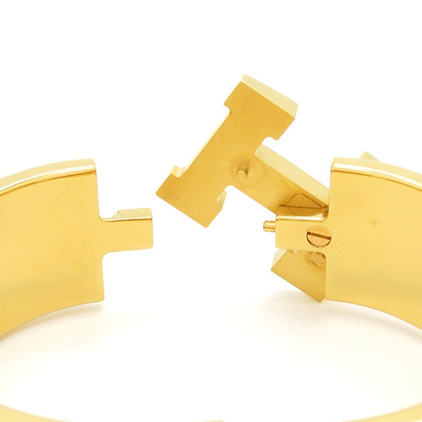 エルメス HERMES ブレスレット クリッククラックHH PM GP エナメル ホワイトX オレンジ×ゴールド Hブレス 【箱】【中古】 エルメス HERMES ブレスレット クリッククラックHH PM GP エナメル ホワイトX オレンジ×ゴールド Hブレス 【箱】【中古】