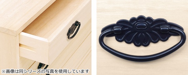 総桐チェスト 5段 桐たんす ロウ引き仕上 日本製 幅100cm