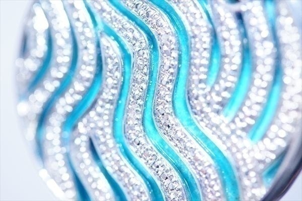 ターコイズサーキュラープレート シャイニーキュービックジルコニアラインシルバーペンダントトップ (レディ-ス) ターコイズサーキュラープレート シャイニーキュービックジルコニアラインシルバーペンダントトップ (レディ-ス)