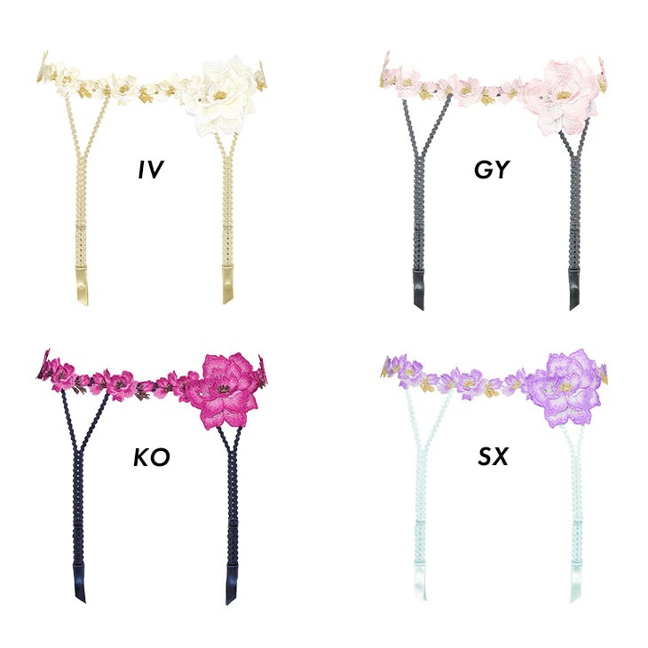 サルート Salute ワコール Wacoal ブラジャー ガーターベルト ランジェリー 刺繍 花柄 フラワー柄 03シリーズ GTJ603