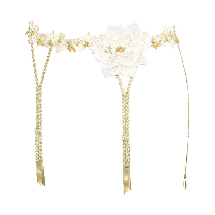 サルート Salute ワコール Wacoal ブラジャー ガーターベルト ランジェリー 刺繍 花柄 フラワー柄 03シリーズ GTJ603