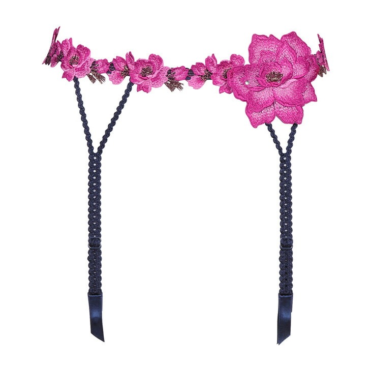 サルート Salute ワコール Wacoal ブラジャー ガーターベルト ランジェリー 刺繍 花柄 フラワー柄 03シリーズ GTJ603