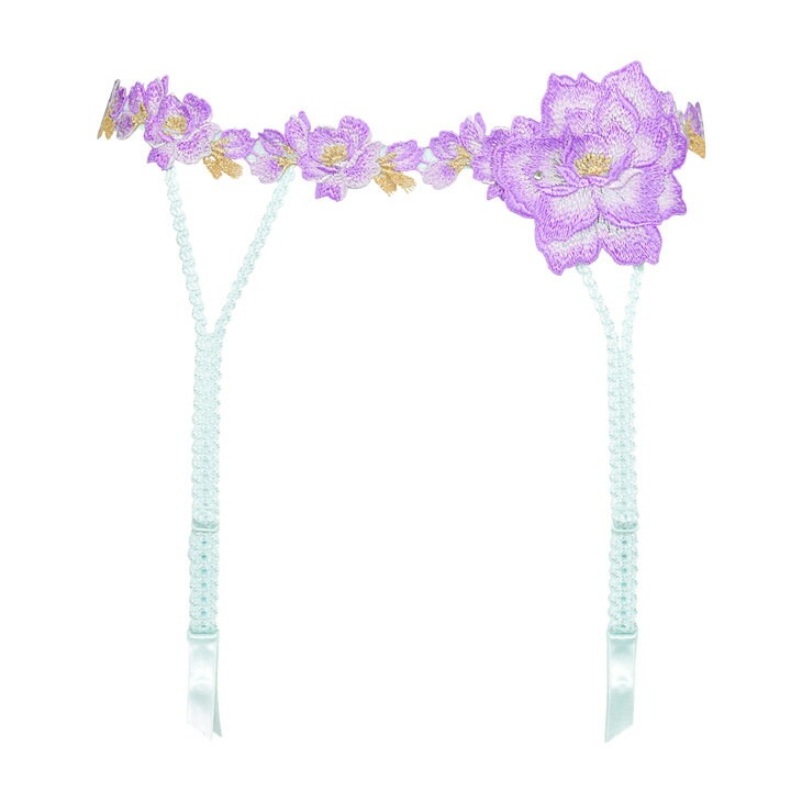 サルート Salute ワコール Wacoal ブラジャー ガーターベルト ランジェリー 刺繍 花柄 フラワー柄 03シリーズ GTJ603