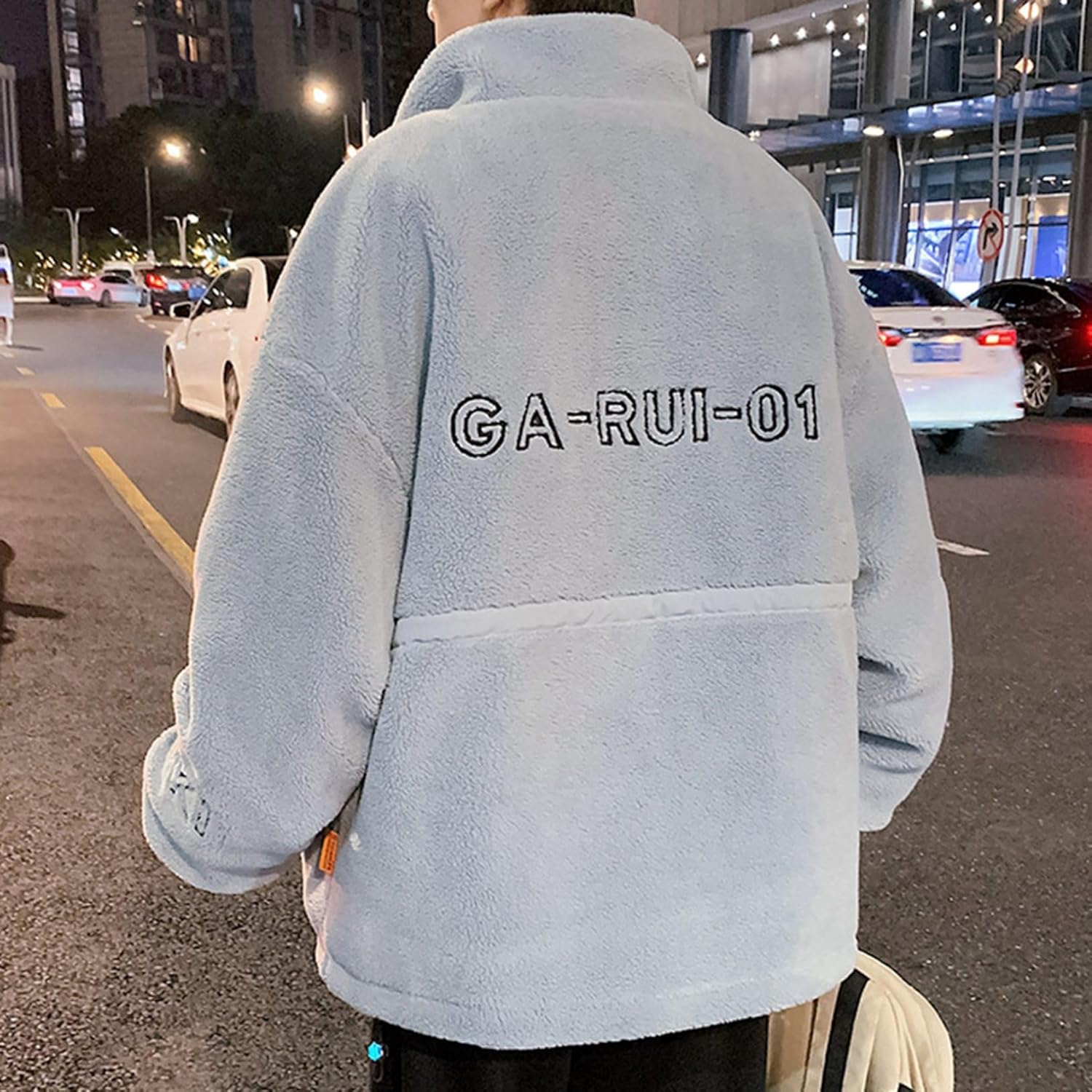 ボアジャケット モコモコ 冬 メンズ 厚手 アウター 立ち襟 フリースジャケット ジャンパー 防寒着 ボアブルゾン 保温 パーカー お洒落 ストリート 日常 アウトドア