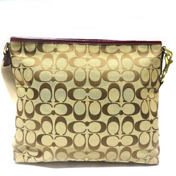 コーチ シグネチャー F28502 バッグ ショルダーバッグ レディース 【中古】 コーチ シグネチャー F28502 バッグ ショルダーバッグ レディース 【中古】