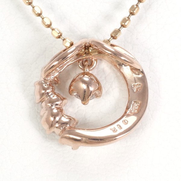 K10 10金 PG ピンクゴールド ネックレス ダイヤ 0.13 約40cm ジュエリー 中古 K10 10金 PG ピンクゴールド ネックレス ダイヤ 0.13 約40cm ジュエリー 中古