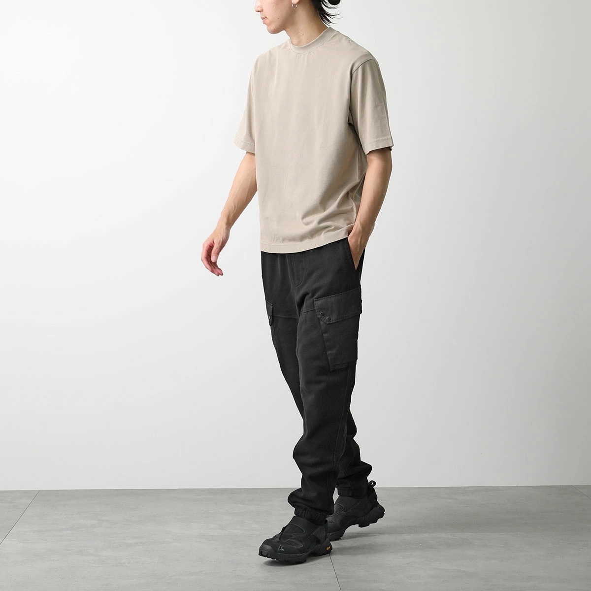 ROA ロア スニーカー Rozes ロージーズ NBUW137LE05 SAFA10 メンズ カットアウト スエード レザー ファブリック シューズ Vibram ビブラムソール 靴