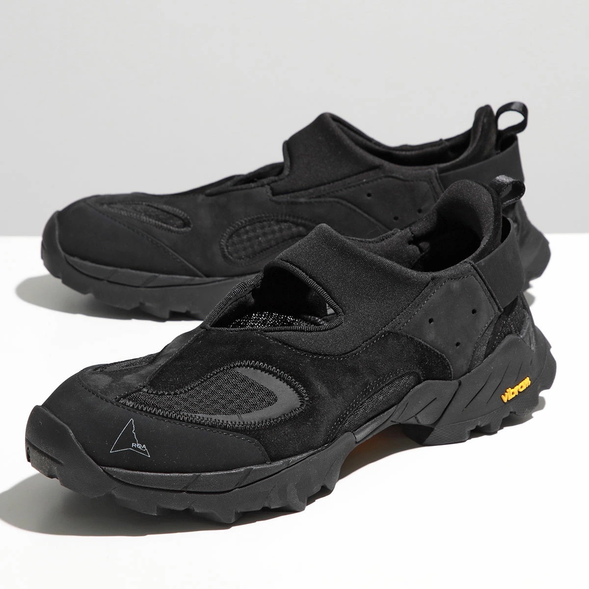 ROA ロア スニーカー Rozes ロージーズ NBUW137LE05 SAFA10 メンズ カットアウト スエード レザー ファブリック シューズ Vibram ビブラムソール 靴