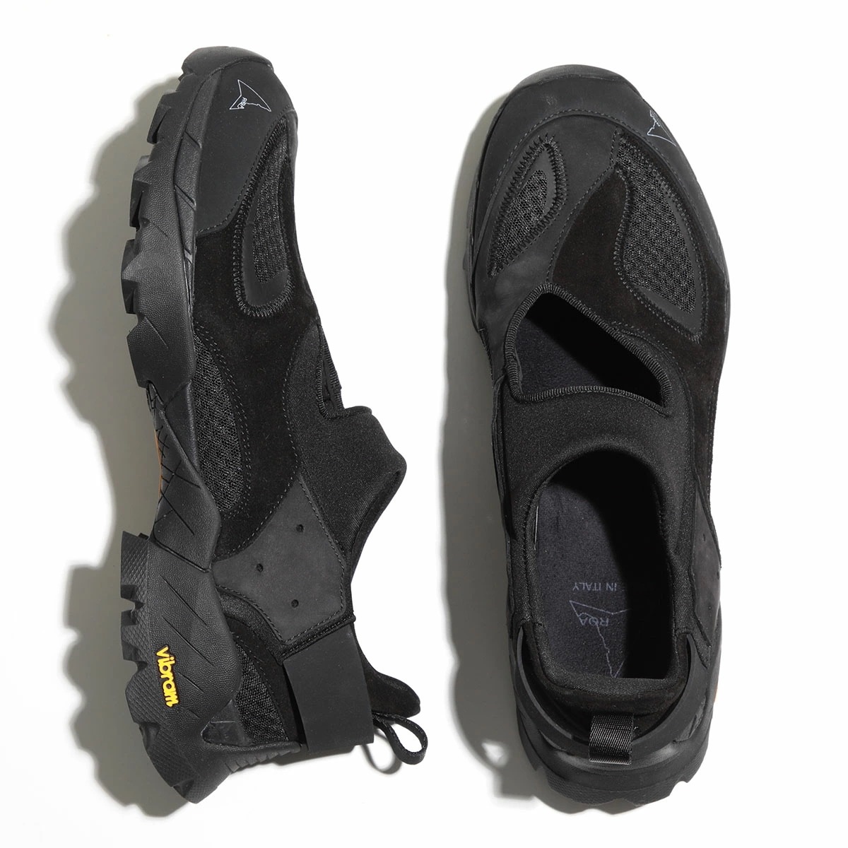 ROA ロア スニーカー Rozes ロージーズ NBUW137LE05 SAFA10 メンズ カットアウト スエード レザー ファブリック シューズ Vibram ビブラムソール 靴