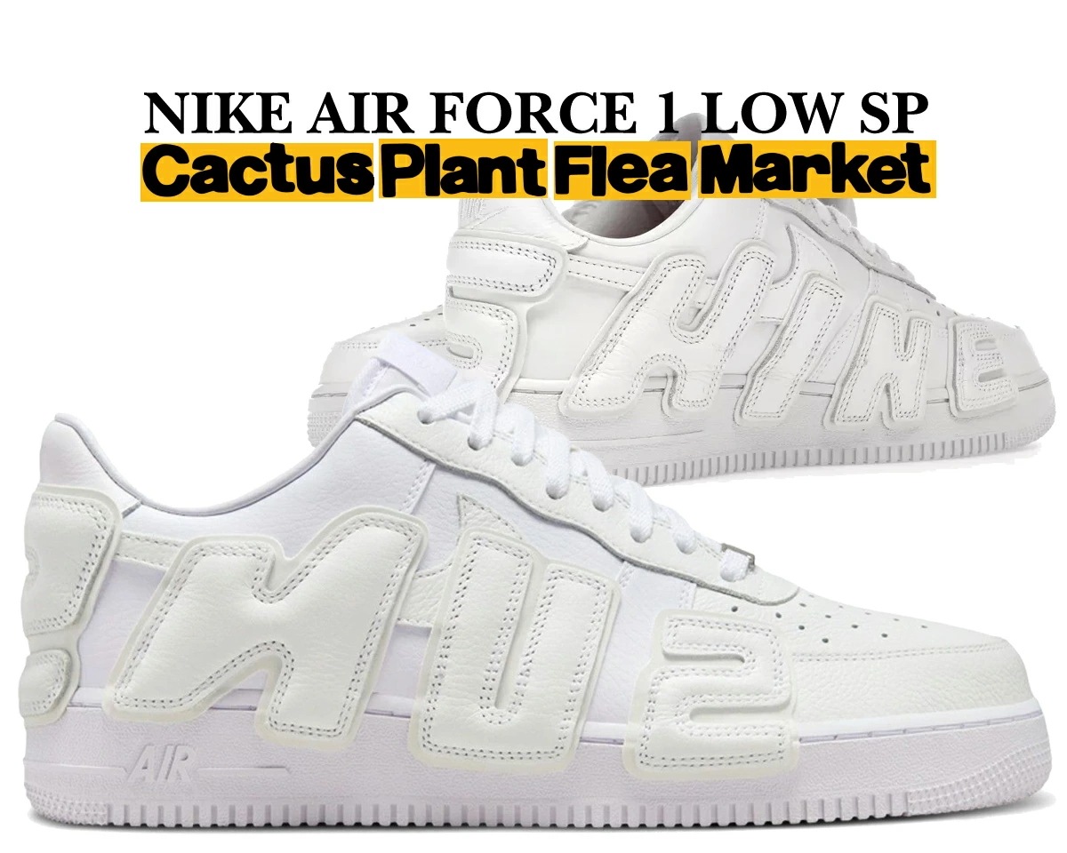 エアフォース 1 ロー SP カクタス プラント フリーマーケット ホワイト コラボ シンシア・ルー CPFM fq7069-100