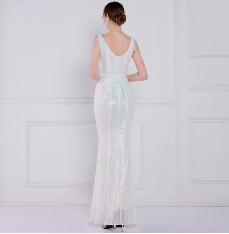 スパンコール キラキラドレス イブニングドレス ウェディングドレス お花嫁 パーティードレス ノースリーブ タイトワンピース 大きいサイズ ロングドレス Vネック マーメイドドレス ナイトドレス フォ スパンコール キラキラドレス イブニングドレス ウェディングドレス お花嫁 パーティードレス ノースリーブ タイトワンピース 大きいサイズ ロングドレス Vネック マーメイドドレス ナイトドレス フォ