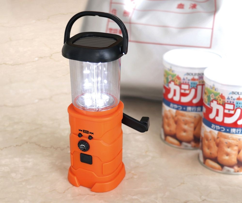 （まとめ買い）ソーラーダイナモラジオランタン 93219 [x3セット]
