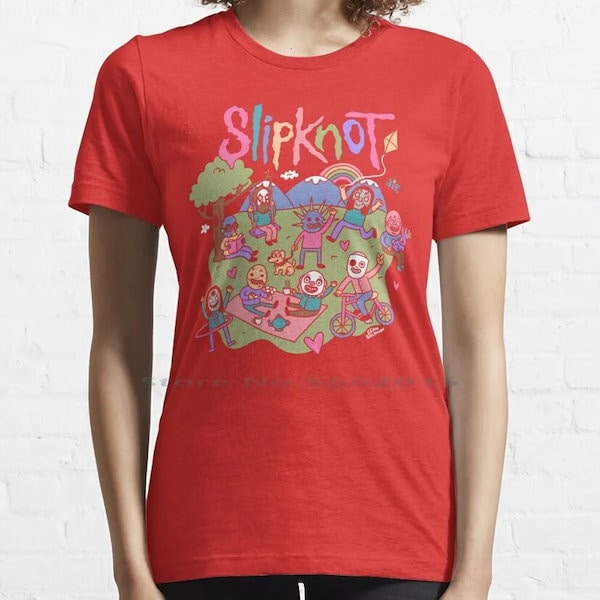 Slipknot スリップノット　バンドTシャツ　赤　M de5d3e22f56aa6d60d0edc9a053866