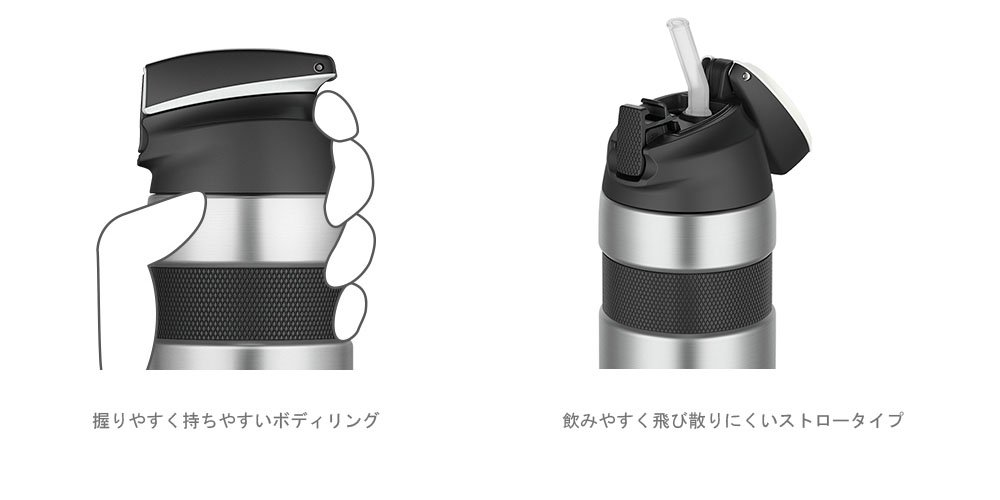 サーモス(THERMOS) 真空断熱ストローボトル FFQ-600 ホワイト FFQ-600-SWH サーモス(THERMOS) 真空断熱ストローボトル FFQ-600 ホワイト FFQ-600-SWH