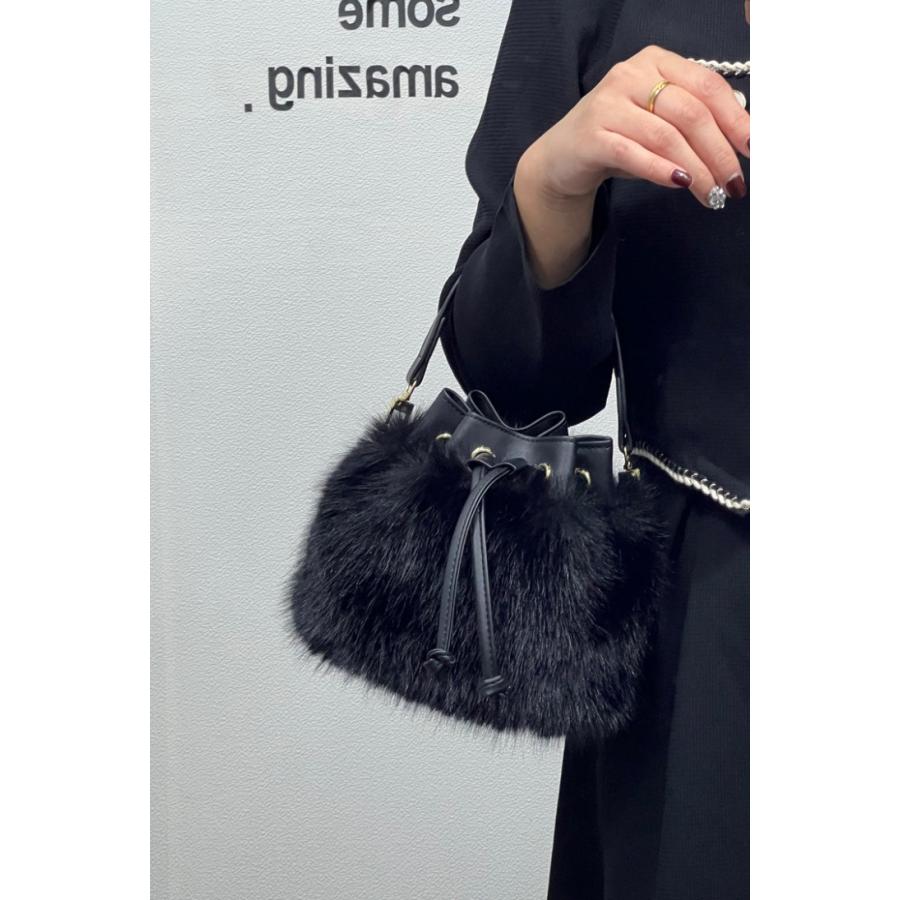 【期間限定】エコファー 2way トートバッグ 巾着 ショルダー付き バッグ ミニショルダー 【akb409-013】【予約販売:15-20日】宅込 【期間限定】エコファー 2way トートバッグ 巾着 ショルダー付き バッグ ミニショルダー 【akb409-013】【予約販売:15-20日】宅込