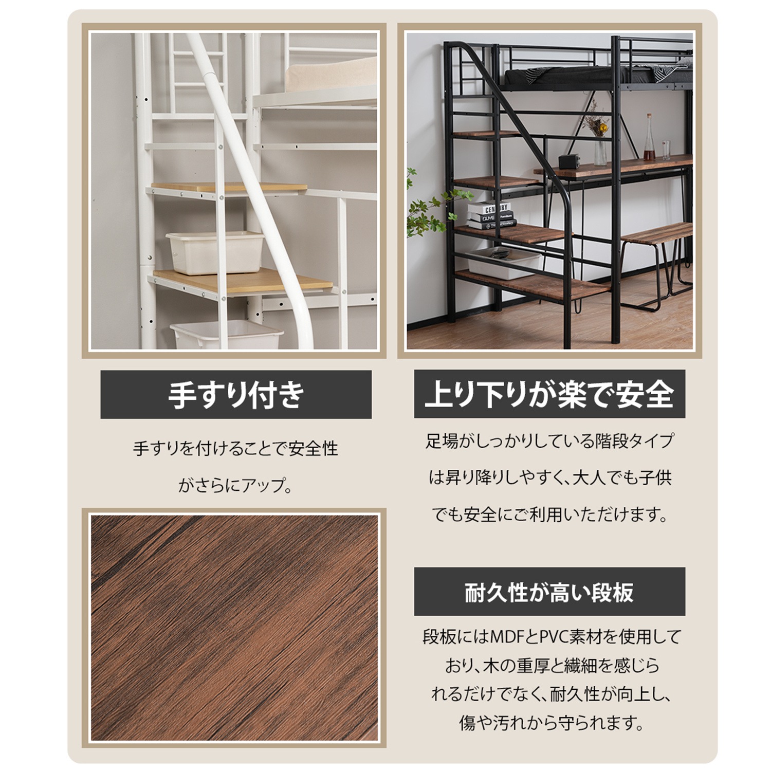 ロフトベッド 階段付き S パイプベッド シングル コンセント付き 収納 スチール 耐震 ベッド シングル パイプベッド パイプ ロフトベッド 階段付き S パイプベッド シングル コンセント付き 収納 スチール 耐震 ベッド シングル パイプベッド パイプ