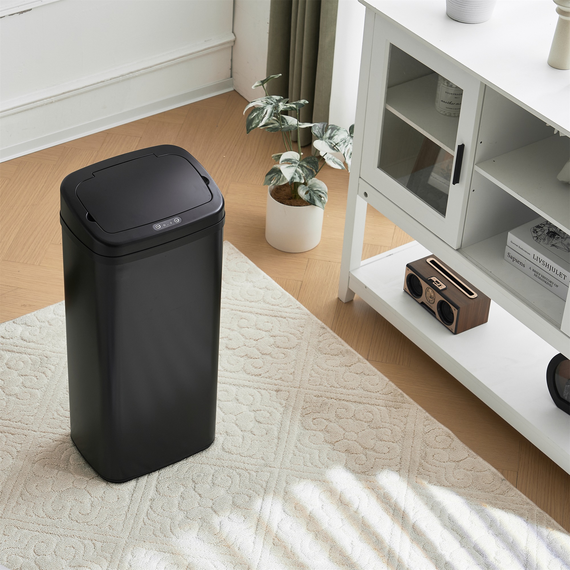 E3【人気商品】センサー全自動開閉式 ゴミ箱 大容量 45L ブラック E3【人気商品】センサー全自動開閉式 ゴミ箱 大容量 45L ブラック