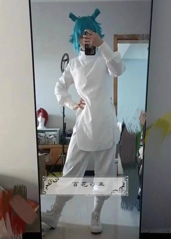 呪術廻戦　鹿紫雲一　コスプレ　フルセット Amazon.co.jp: 呪術廻戦 鹿紫雲一 コスプレ衣装 ウィッグ 武器