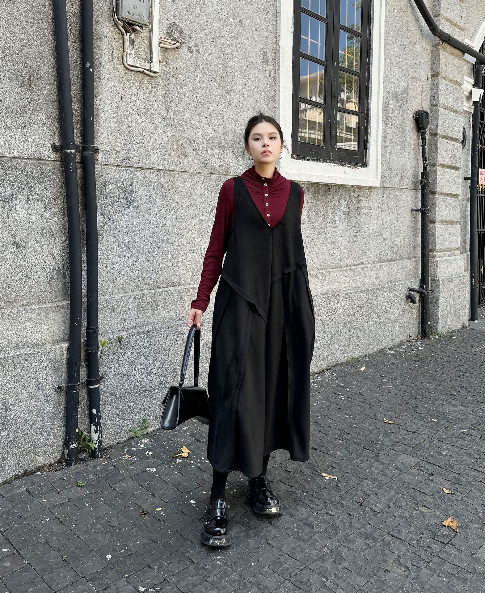 【J.Fashion】 キャミワンピース おしゃれ 袖なし ワンピースセット 個性的なデザイン レディース ノースリーブ ロングワンピース メガ割