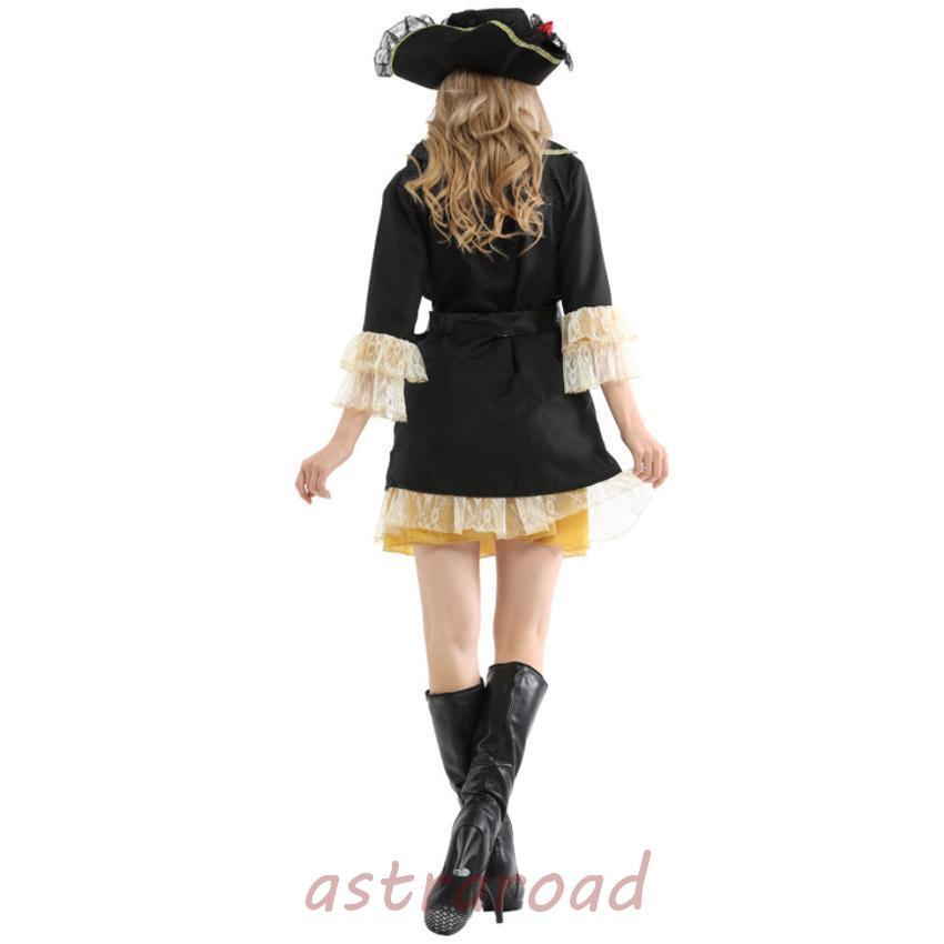 ハロウィン衣装 レディース キャプテン パイレーツ コスチューム 海賊 女性 ジュニア 仮装 ハロウィーン 大人用 演出 余興 文化祭 演出服 ダンス衣装 コスプ