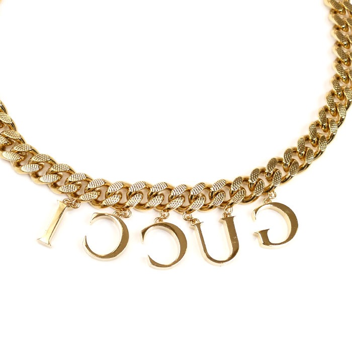 GUCCI グッチ GP インターロッキング スクリプト ロゴ チェーン ネックレス 111.7g 43cm ユニセックス 中古 美品 GUCCI グッチ GP インターロッキング スクリプト ロゴ チェーン ネックレス 111.7g 43cm ユニセックス 中古 美品