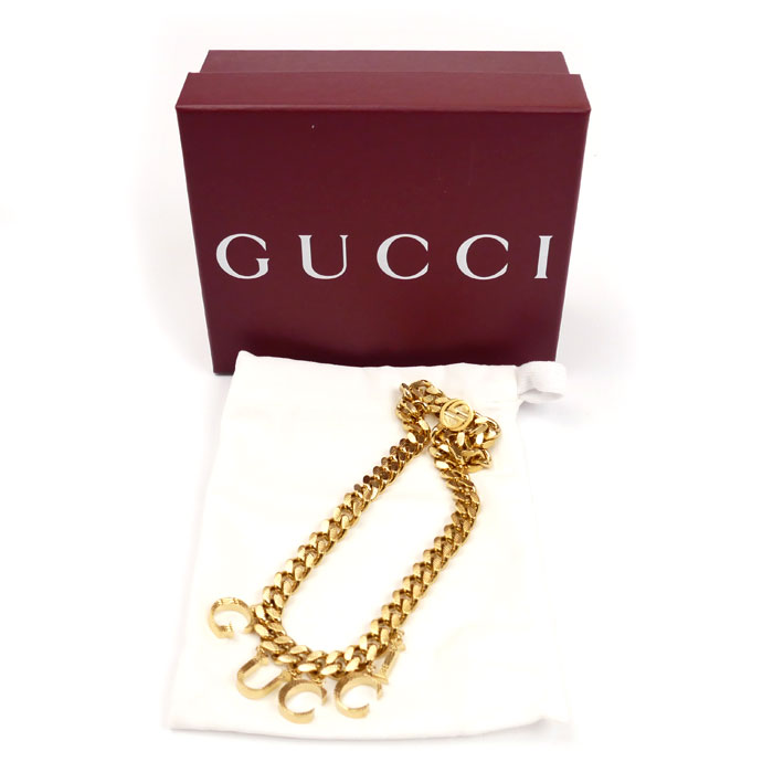 GUCCI グッチ GP インターロッキング スクリプト ロゴ チェーン ネックレス 111.7g 43cm ユニセックス 中古 美品 GUCCI グッチ GP インターロッキング スクリプト ロゴ チェーン ネックレス 111.7g 43cm ユニセックス 中古 美品