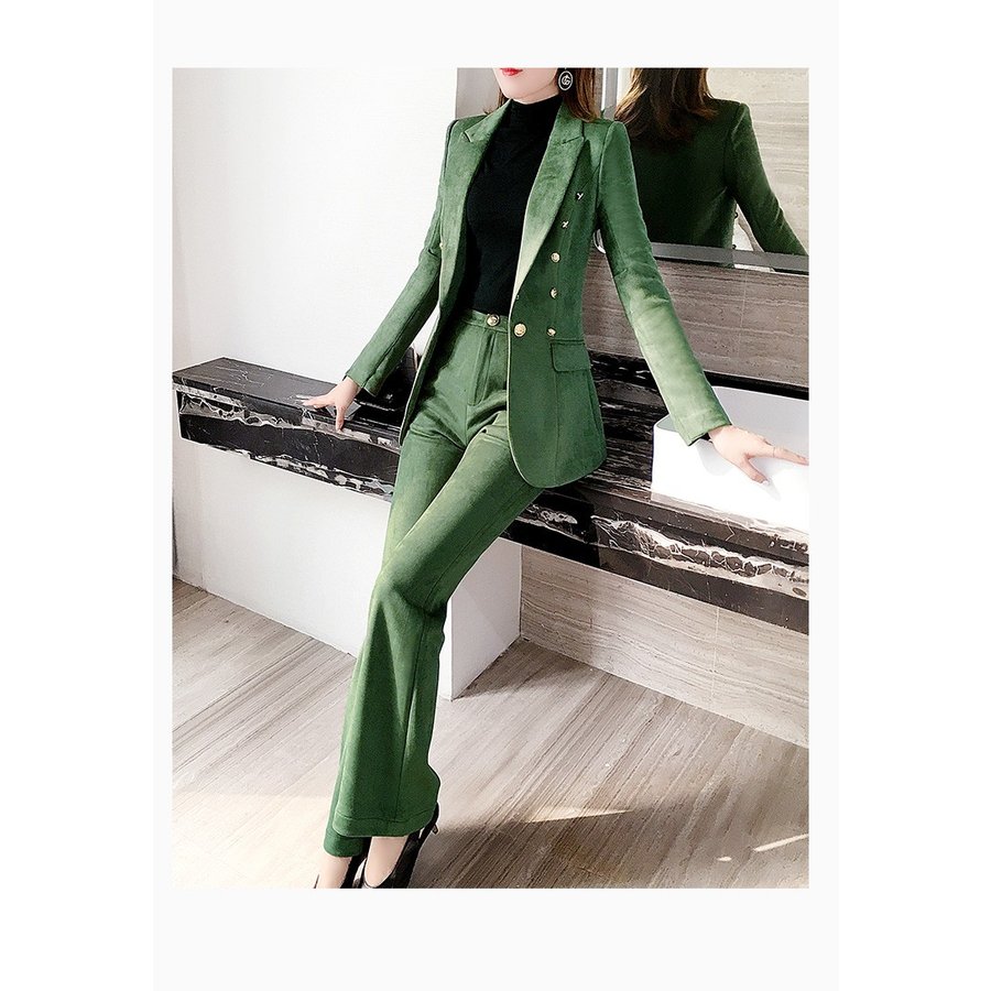 パンツスーツ スーツ レディース セットアップ 長袖 七 フォーマル セレモニースーツ 細身 人気のファッションブランド