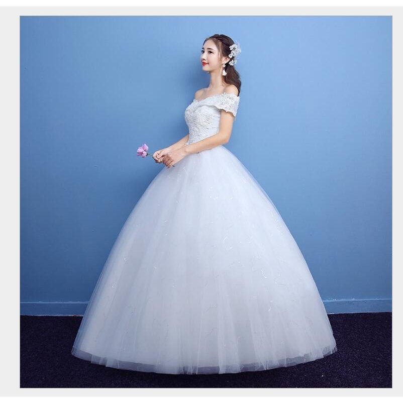 パーティードレス ウエディングドレス オフショルダー ロングドレス プリンセスドレス ステージ衣装