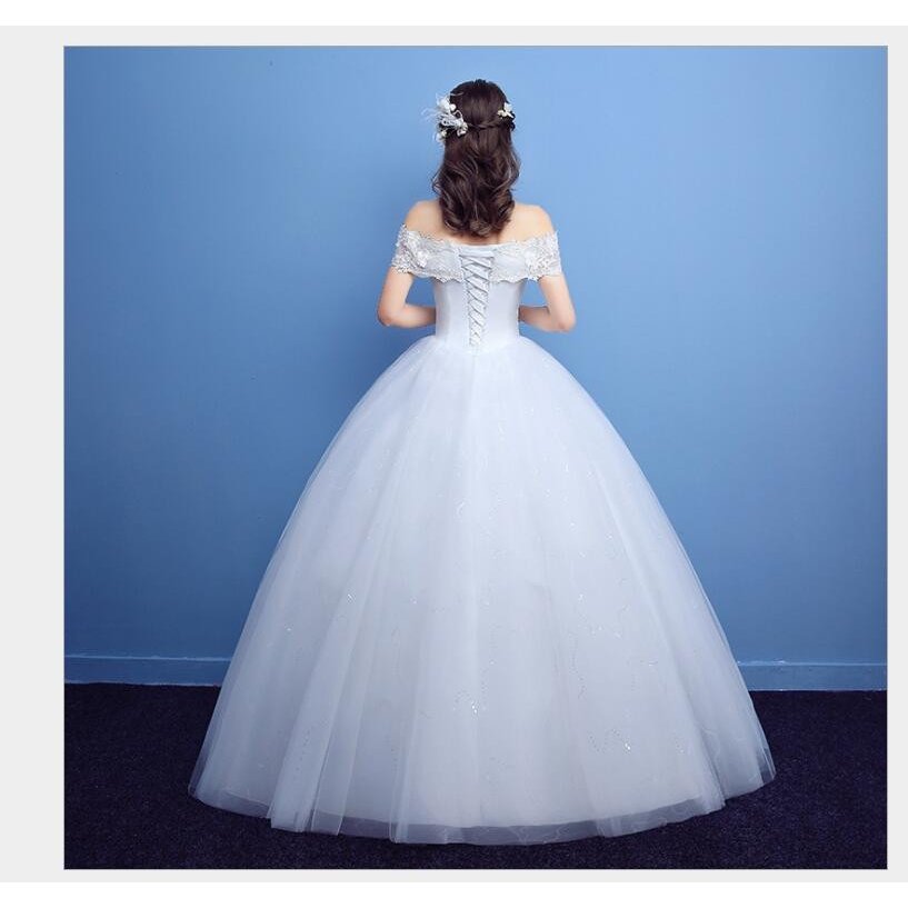 パーティードレス ウエディングドレス オフショルダー ロングドレス プリンセスドレス ステージ衣装