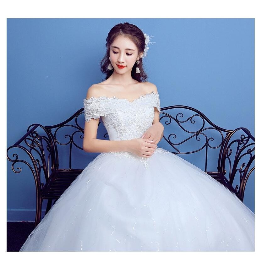 パーティードレス ウエディングドレス オフショルダー ロングドレス プリンセスドレス ステージ衣装