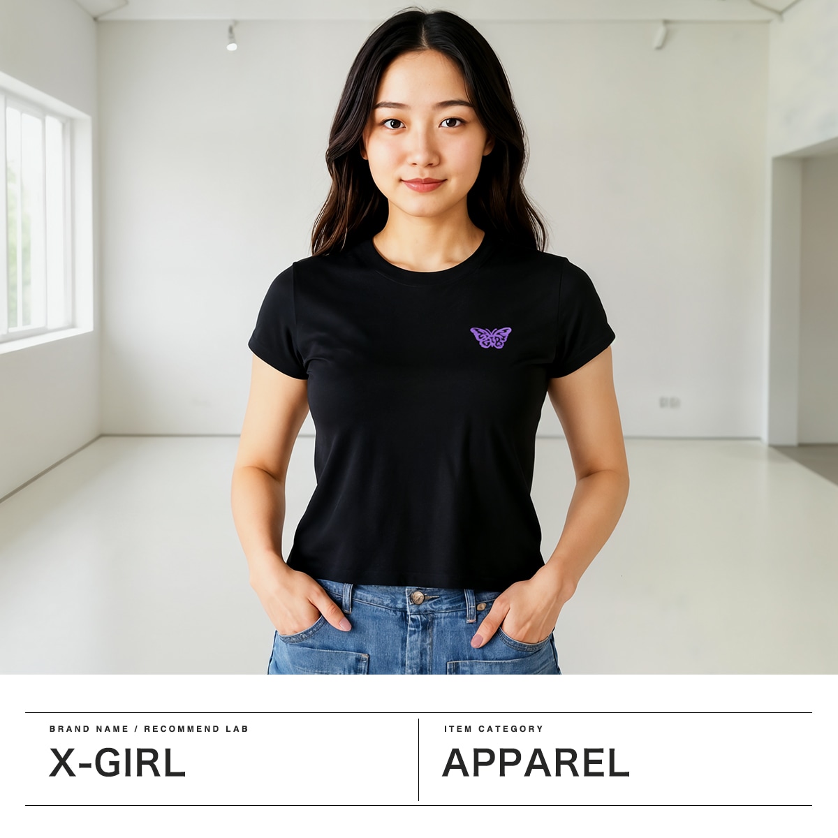 Tシャツ レディース 半袖 綿100% 無地 ロゴ ブランド おしゃれ かわいい カジュアル クルーネック 2枚セット 白 黒 コンパクト トップス カットソー 105252011032