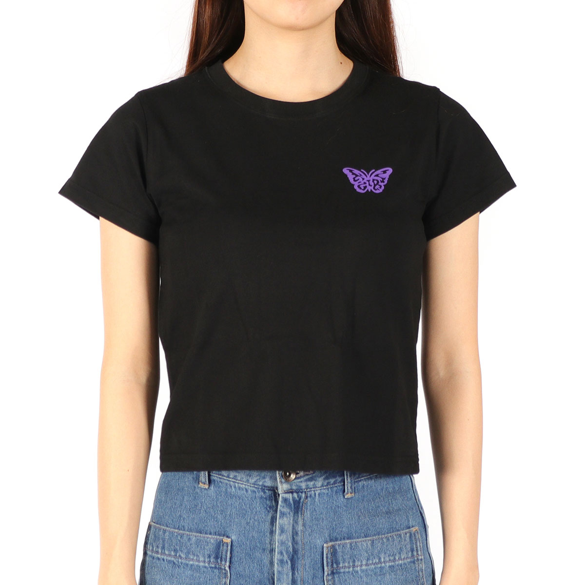 Tシャツ レディース 半袖 綿100% 無地 ロゴ ブランド おしゃれ かわいい カジュアル クルーネック 2枚セット 白 黒 コンパクト トップス カットソー 105252011032