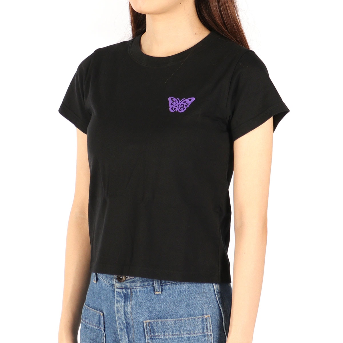 Tシャツ レディース 半袖 綿100% 無地 ロゴ ブランド おしゃれ かわいい カジュアル クルーネック 2枚セット 白 黒 コンパクト トップス カットソー 105252011032