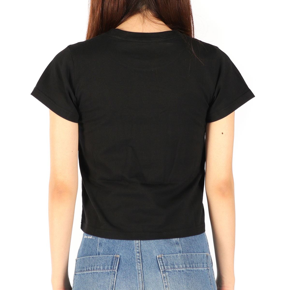 Tシャツ レディース 半袖 綿100% 無地 ロゴ ブランド おしゃれ かわいい カジュアル クルーネック 2枚セット 白 黒 コンパクト トップス カットソー 105252011032